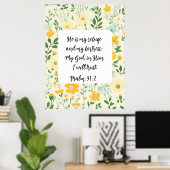 Psalm 91:2 Christian Poster (Thuiskantoor)