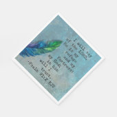 Psalm 91:2 KJV Bijbeltekst Papieren servetten (Hoek)