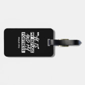 Psalm 91:2 Mijn schuilplaats en mijn vesting Chris Bagagelabel (Achterkant horizontaal)