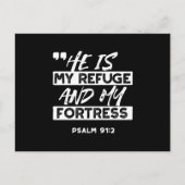 Psalm 91:2 Mijn schuilplaats en mijn vesting Chris Briefkaart (Voorkant)