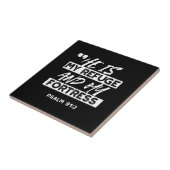 Psalm 91:2 Mijn schuilplaats en mijn vesting Chris Tegeltje (Zijkant)