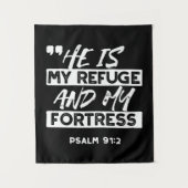 Psalm 91:2 Mijn schuilplaats en mijn vesting Chris Wandkleed (Voorkant)