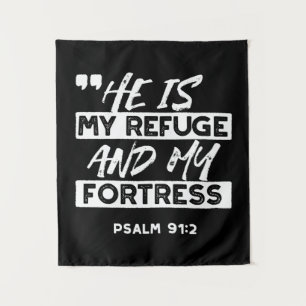 Psalm 91:2 Mijn schuilplaats en mijn vesting Chris Wandkleed