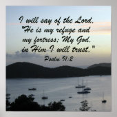 psalm 91:2 poster (Voorkant)