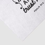 Psalm 91:2 – Trust in God Christian Bible Verse Tissuepapier (Detail)