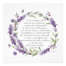 Psalm 91:3-6 fotoafdrukken foto afdruk