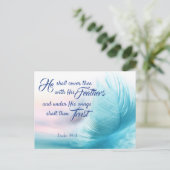 Psalm 91:4 Briefkaart - King James Version (Staand voorkant)