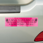 Psalm 91:4 bumpersticker (Op auto)