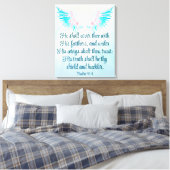 psalm 91:4 canvas afdruk (Insitu (Slaapkamer))