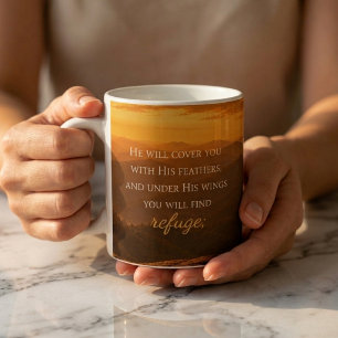 Psalm 91:4 Christelijke Aanmoediging Koffiemok