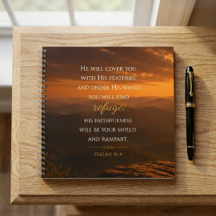 Psalm 91:4 Engelen Vleugels Christelijk Notitieboek