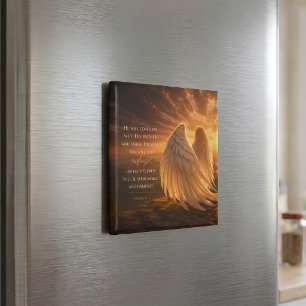 Psalm 91:4 Engelen Vleugels Christelijke Schriftuu Magneet
