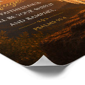 Psalm 91:4 Engelenvleugels Christelijk Poster (Hoek)