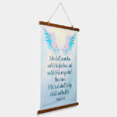 psalm 91:4 hangend wandkleed (Gebogen)