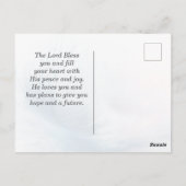 Psalm 91:4 Hij zal je bedekken met zijn vaders Briefkaart (Achterkant)