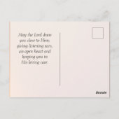 Psalm 91:4 Hij zal je bedekken met zijn vaders Briefkaart (Achterkant)