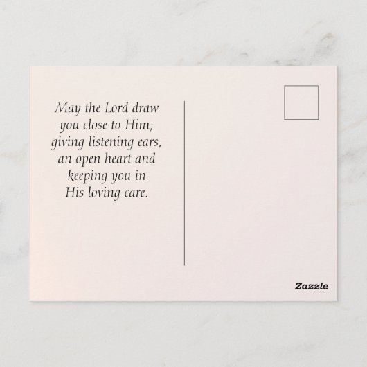 Psalm 91:4 Hij zal je bedekken met zijn vaders Briefkaart (Achterkant)