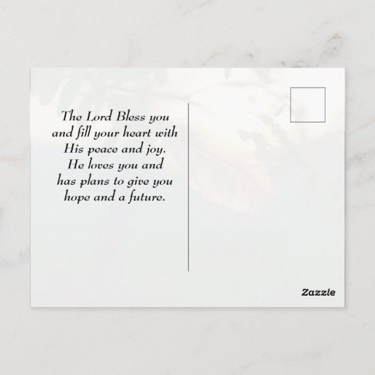 Psalm 91:4 Hij zal je bedekken met zijn vaders Briefkaart (Achterkant)