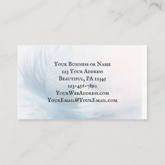 Psalm 91:4 Hij zal je bedekken met zijn vaders Visitekaartje (Achterkant)