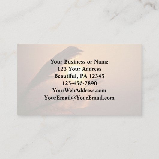 Psalm 91:4 Hij zal je bedekken met zijn vaders Visitekaartje (Achterkant)