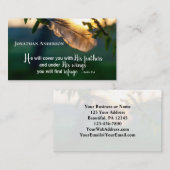 Psalm 91:4 Hij zal je bedekken met zijn vaders Visitekaartje (Voorkant / Achterkant)