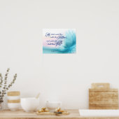 Psalm 91:4 King James Bible Poster (Keuken)