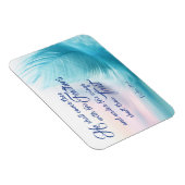 Psalm 91:4 King James Magnet Magneet (Rechterzijde)