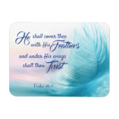 Psalm 91:4 King James Magnet Magneet (Horizontaal)