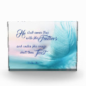 Psalm 91:4 King James Photo Block Fotoblokken (Voorkant)