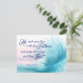 Psalm 91:4 King James Version Briefkaart (Staand voorkant)