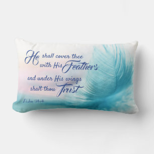 Psalm 91:4 Lumbar Pillow - King James Version Kussen