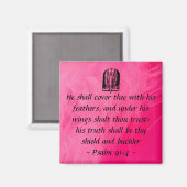 Psalm 91:4 magneet (Voorkant / Achterkant)