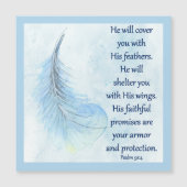 Psalm 91:4-magneetkaart (Voorkant)