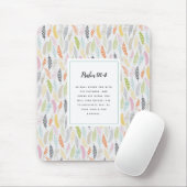 Psalm 91:4 Manuscript en de Kunst van het Ontwerp Muismat (Met muis)