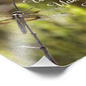 psalm 91:4 met libellen foto afdruk (Hoek)