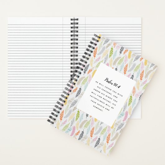 Psalm 91:4-script notitieboek (Binnen)