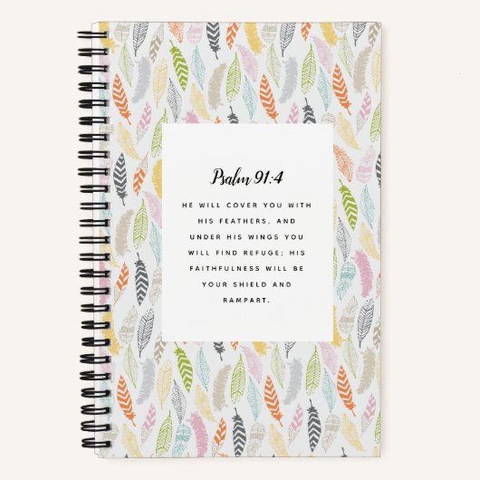 Psalm 91:4-script notitieboek (Voorkant)