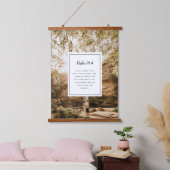 Psalm 91:4 Scripture and Custom Photo Print Hangend Wandkleed (Slaapkamer)