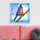 Psalm 91:4 trouw canvas afdruk (Insitu (Woonkamer))