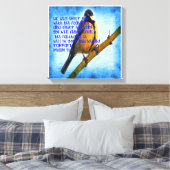 Psalm 91:4 trouw canvas afdruk (Insitu (Slaapkamer))
