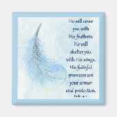 Psalm 91:4 Veer Magneet (Voorkant)