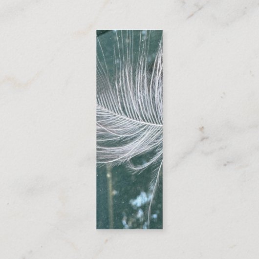 Psalm 91:4 Wings Gods beschermings Bijbelscriptie Mini Visitekaartje (Achterkant)