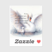 Psalm 91:4 Wings Gods beschermings Bijbelscriptie Sticker (Vel)