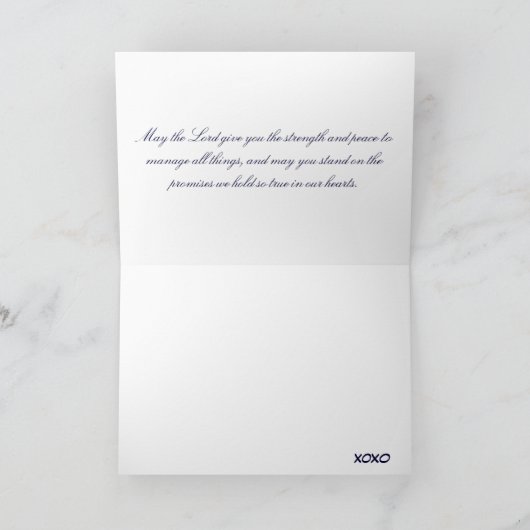 Psalm 91:7 Wenskaart Kaart (Binnen)