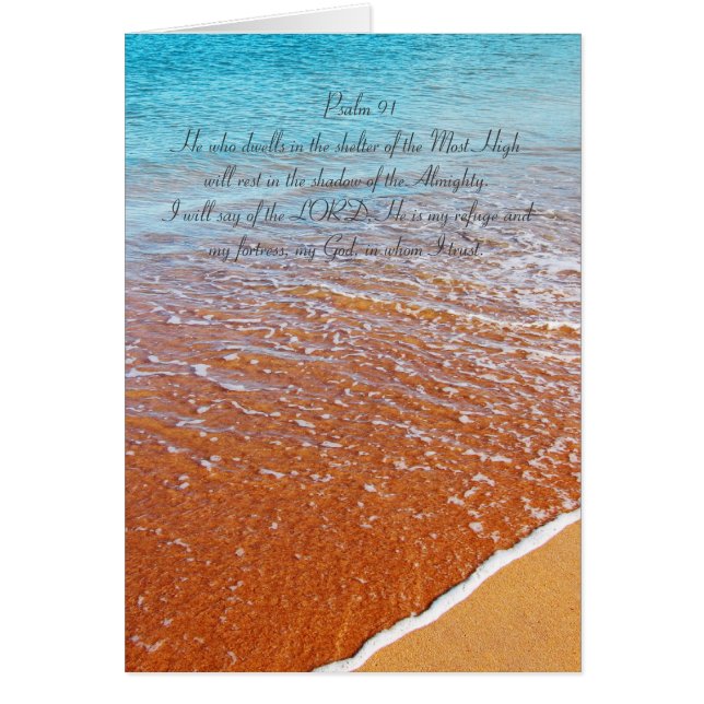 Psalm 91 alle tekst, buiten beschouwing gelaten (Voorkant)