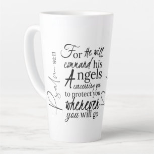 Psalm 91 Angel Protection Christelijke scripts Latte Mok