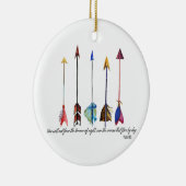 Psalm 91 Arrow Keramisch Ornament (Rechts)