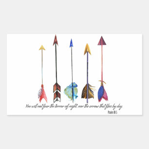 Psalm 91 Arrow Rechthoekige Sticker