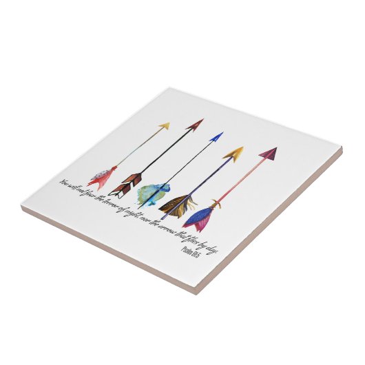 Psalm 91 Arrow Tegeltje (Zijkant)