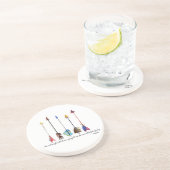 Psalm 91 Arrow Zandsteen Onderzetter (Zijkant)